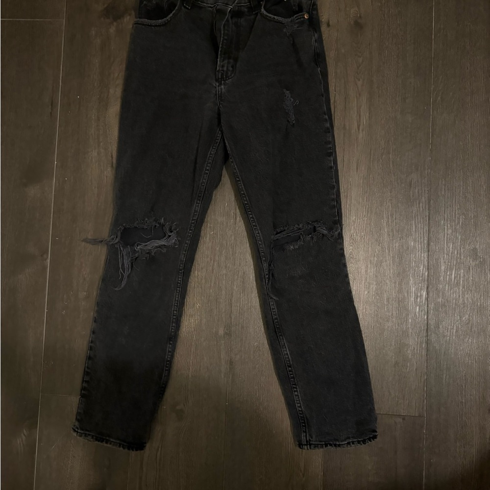 Abercrombie & Fitch Black Cropped Jeans